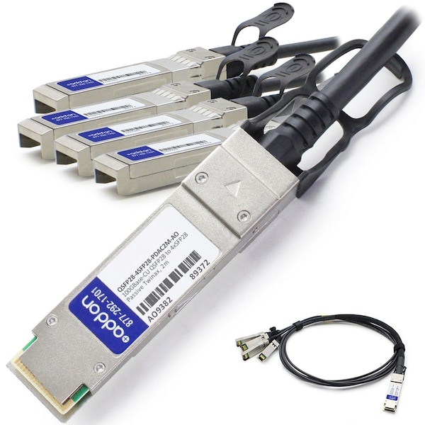 Add-On Addon Msa And Taa Compliant 100Gbase-Cu Qsfp28 To 4Xsfp28 Direct QSFP28-4SFP28-PDAC2M-AO - main